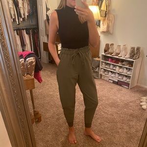Abercrombie and Fitch olive green joggers